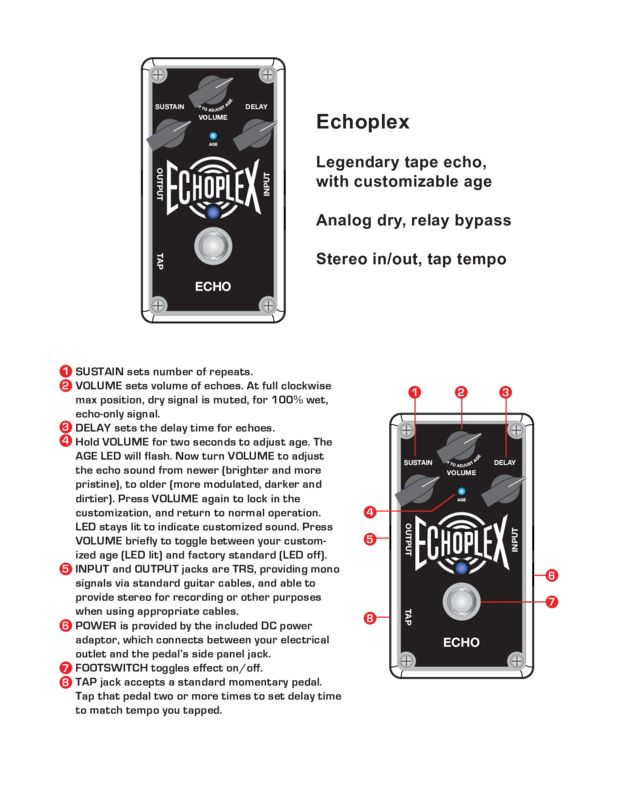 Dunlop EP103 Echoplex Delay Pedal