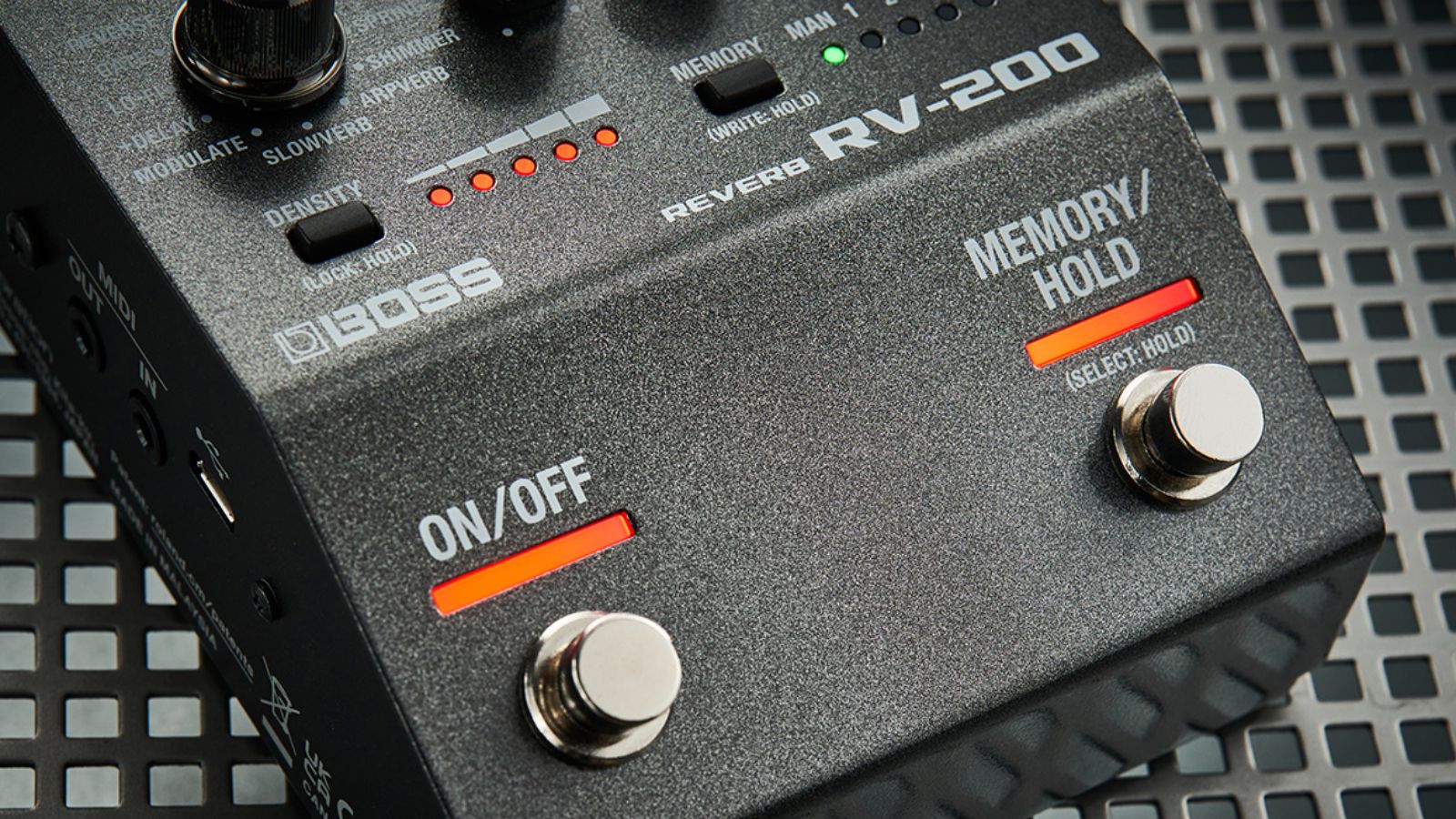 Boss RV-200 Reverb Pedal | 12 Reverb Types