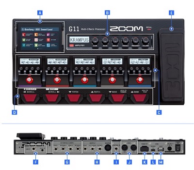 Zoom G11 Guitar Multi Effects Processor