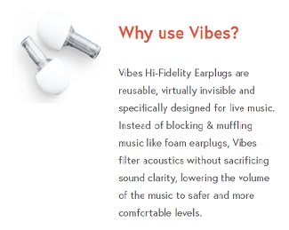 Vibes High Fidelity Earplugs for Musicians