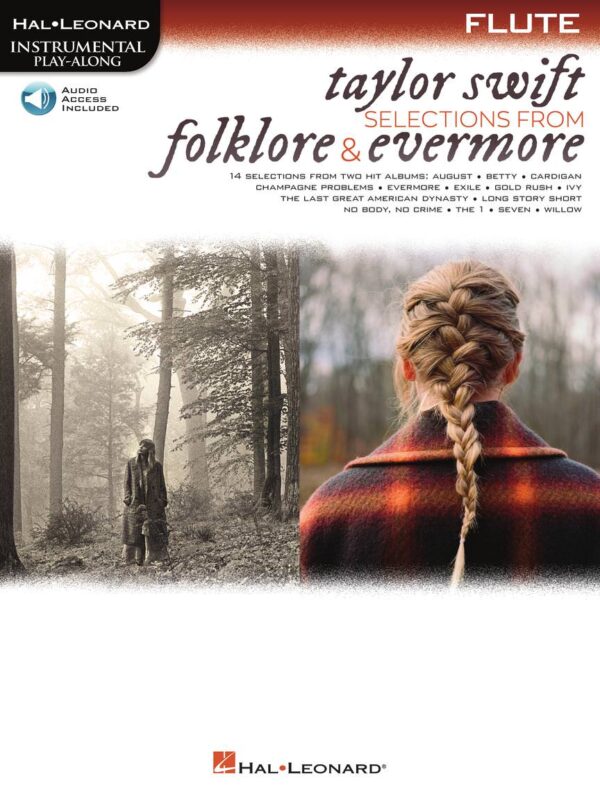 Taylor Swift | Folklore & Evermore  |Flute Play-Along Bk+ Online Audio