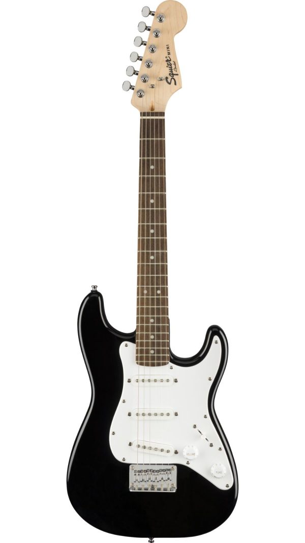 Squier Mini Stratocaster | Electic Guitar | Thin lightweight |Black