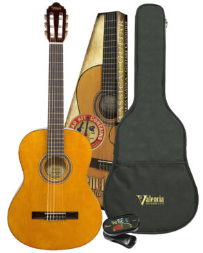 Valencia VC101 Classical Guitar Pack | 1/4 Size | Natural