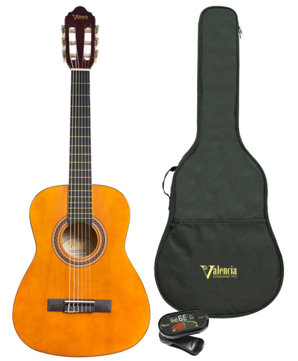 Valencia VC102K Classical Guitar Pack | 1/2 Size | Natural