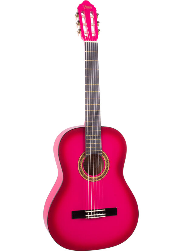 Valencia VC102 Classical Guitar | 1/2 Size | Pink SUnburst