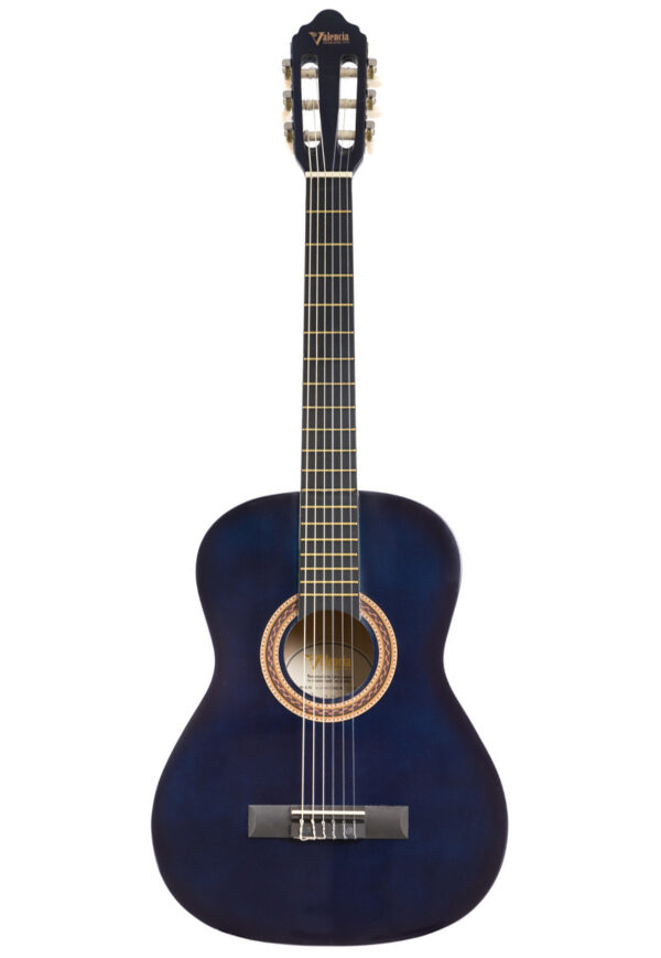 Valencia VC103 Classical Guitar | 3/4 Size | Blue Sunburst