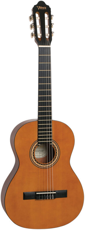 Valencia VC203 Lefthand Classical Guitar 3/4 Size | Antique Natural