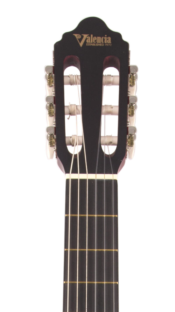 Valencia VC204 Classical Guitar Full Size | Translucent Red