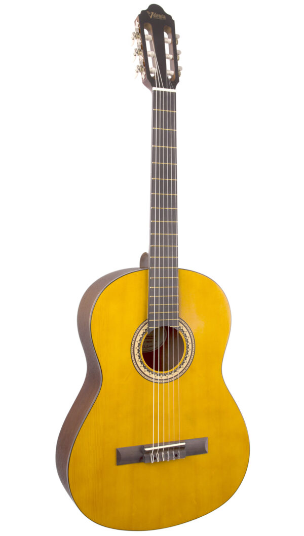 Valencia VC204H | Hybrid Nylon String Guitar | Full Size | Ant Natural