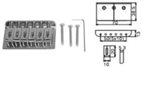 Dr. Parts EBR5 Hardtail Bridge | Strat Style