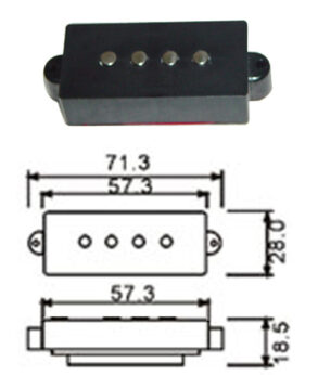 Dr. Parts PPU P Bass Pickup