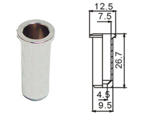 Dr. Parts SM3 String Ferrule | Chrome