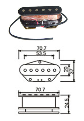 Dr. Parts TPU Tele Style Bridge Pickup