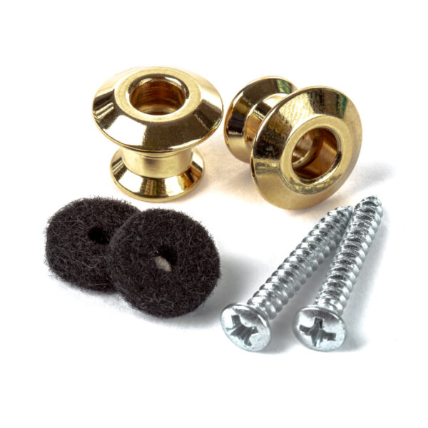 Dunlop Dual Design Strap Button Set | Gold