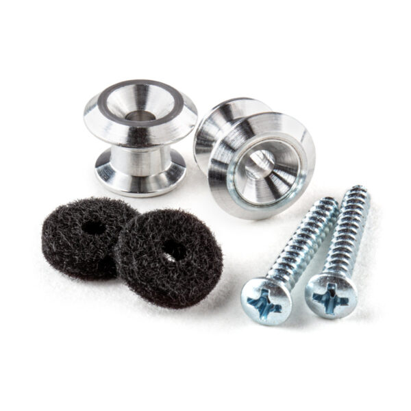 Dunlop Strap Button Set | Chrome