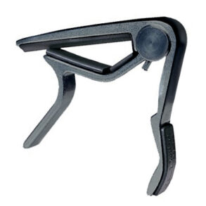 Dunlop 84-FS Flat Acoustic Guitar Trigger Capo | Smoke Chrome