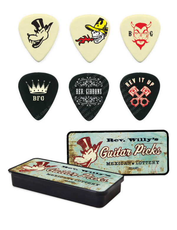 Dunlop Pick Tin (with 6 Picks) | Rev Willy's Mexican Lottery 1