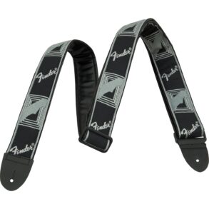 Fender Monogrammed Guitar Strap | Black/Light Grey/Dark Grey