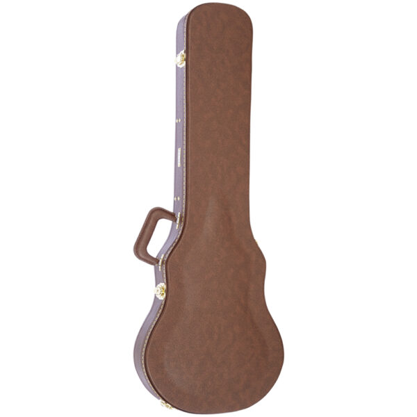 Gator Deluxe Wood Case | Single-Cutaway Guitars Vintage Brown Exterior