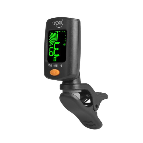 Musedo T-2 | Clip-On Tuner | Chromatic, Guitar, Bass, C Key ukulele