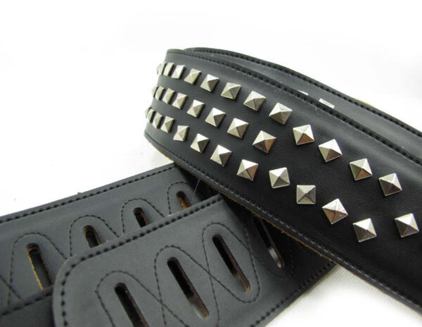 Oakman 06D Leather Strap with Metal Details | Square Studs