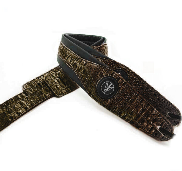 Oakman 11Y Padded Leather Strap | Crocodile Skin Style