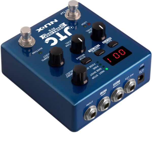 NUX NDL-5 | JTC Drum & Loop PRO Pedal | Dual Switch Stomp Box