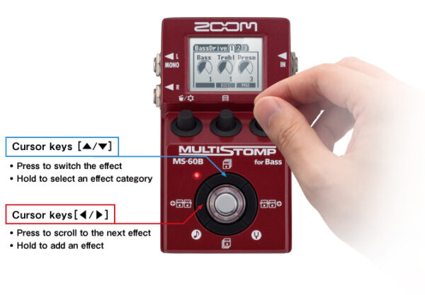 Zoom MS-60B Bass Multi Effects Stomp Pedal