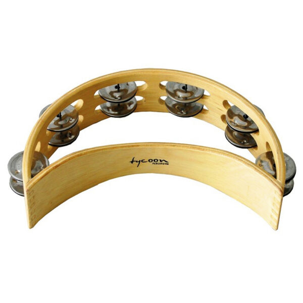 Tycoon Wooden Moon Tambourine