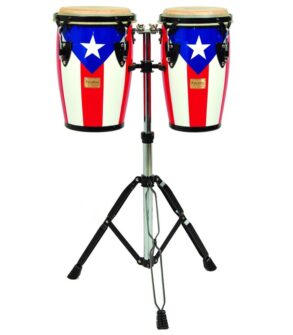 Tycoon 8"& 9" Junior Congas | Puerto Rican Flag Finish