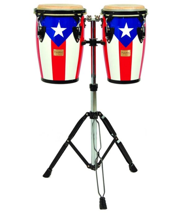 Tycoon 8"& 9" Junior Congas | Puerto Rican Flag Finish