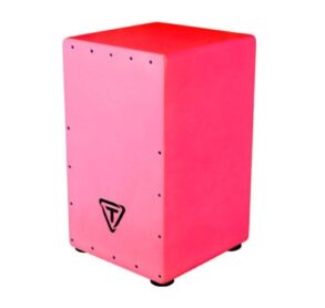 Tycoon Cajon Bold Series, Carrying Bag and Maraccas| Pink