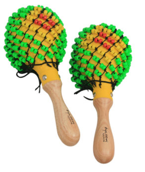 Tycoon Yellow Beaded Maracas