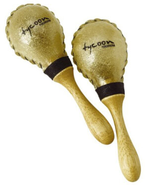 Tycoon Large Round Rawhide Maracas