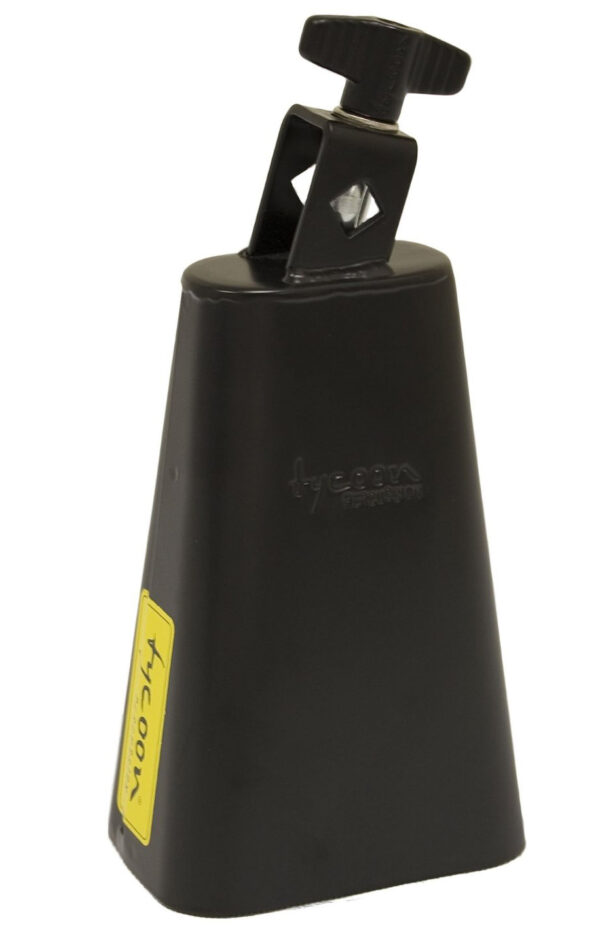 Tycoon 6" Black Powder-Coated Cowbell