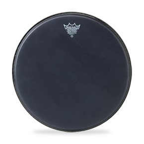 Remo Ambassador Suede Drum Head | Black 18"