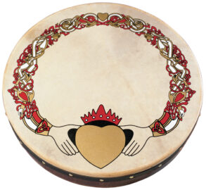 Waltons 12" Celtic Design Bodhran | Claddagh