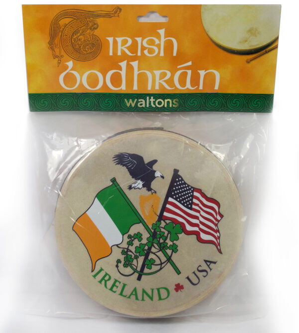 Waltons 8" Ireland/USA Souvenir Bodhran