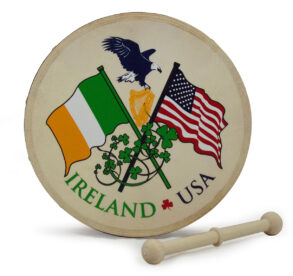 Waltons 8" Ireland/USA Souvenir Bodhran