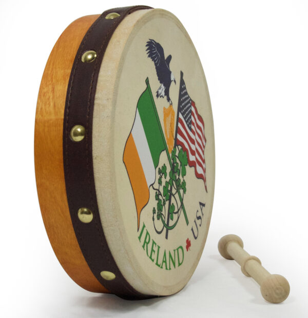 Waltons 8" Ireland/USA Souvenir Bodhran