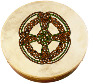 Waltons 12" Celtic Design Bodhran | Knotwork Cross