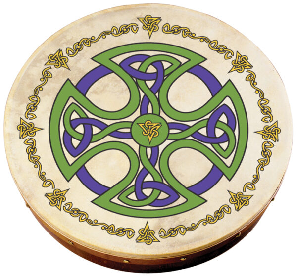 Waltons 12" Celtic Cross Bodhran | Brosna Cross