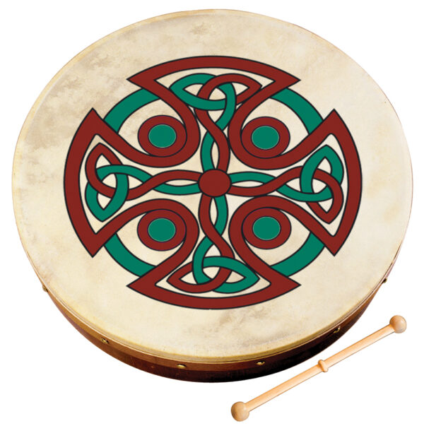 Waltons 18" Celtic Cross Bodhran | Carew Cross