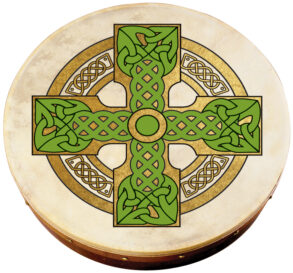 Waltons 12" Celtic Cross Bodhran | Cloghan Cross