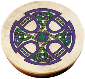 Waltons 12" Celtic Cross Bodhran | Fanore Cross