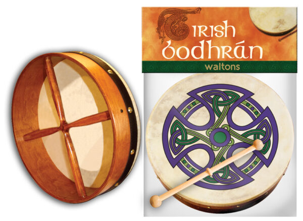 Waltons 8" Celtic Cross Bodhran | Fanore Cross