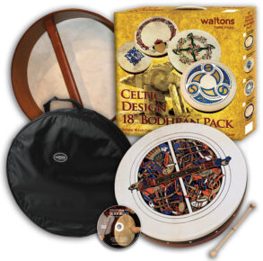 Waltons 18" Celtic Design Bodhran Pack | Skellig