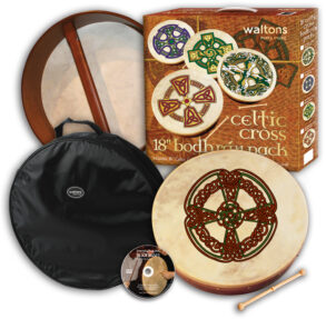 Waltons 18" Celtic Cross Bodhran Pack | Knotwork Cross