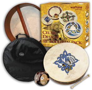 Waltons 18" Celtic Design Bodhran Pack | Children of Lir