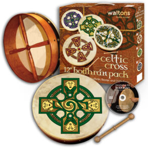 Waltons 12" Celtic Cross Bodhran Pack | Gallen Cross